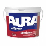 Aura Mattlatex - Матовая белая моющаяся краска для стен и потолков 2,5л