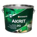 Akrit 20 Eskaro - Особопрочная моющаяся полуматовая краска для стен 2,85л